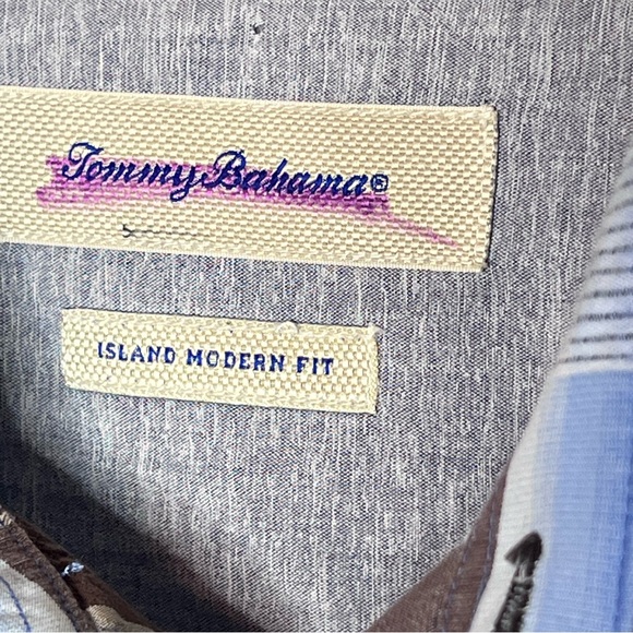 Tommy Bahama Plaid Island Modern Fit Button down Shirt Size Large - Picture 10 of 11